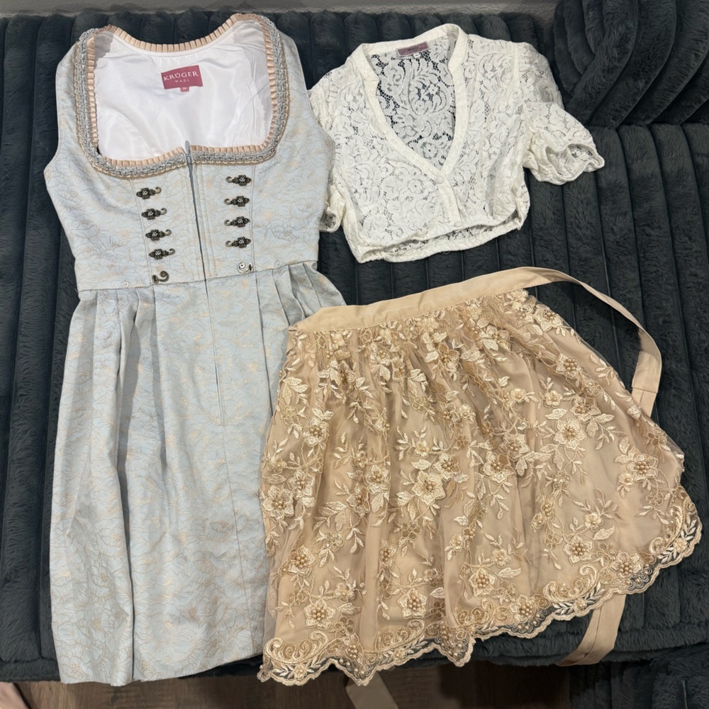 Bavarian Tradition Mini Dirndl - Authentic Oktoberfest Dress.